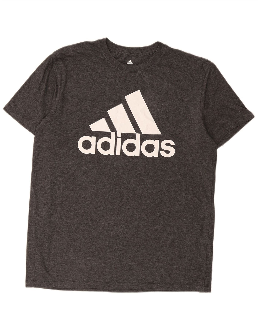 Męska koszulka golfowa Adidas z grafiką, duża, szara bawełna