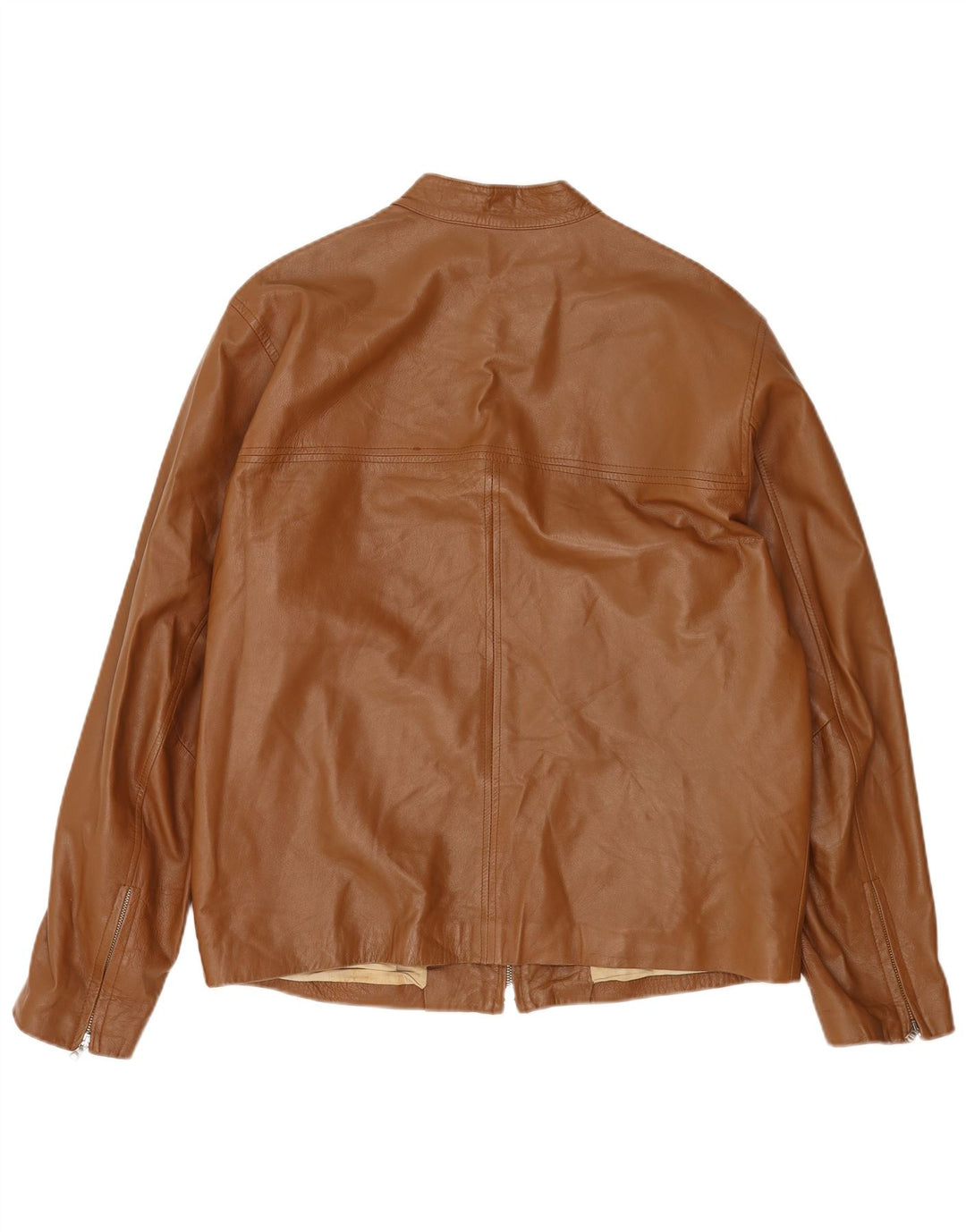 Męska kurtka skórzana John and Son's IT 54 2XL Brązowa skóra