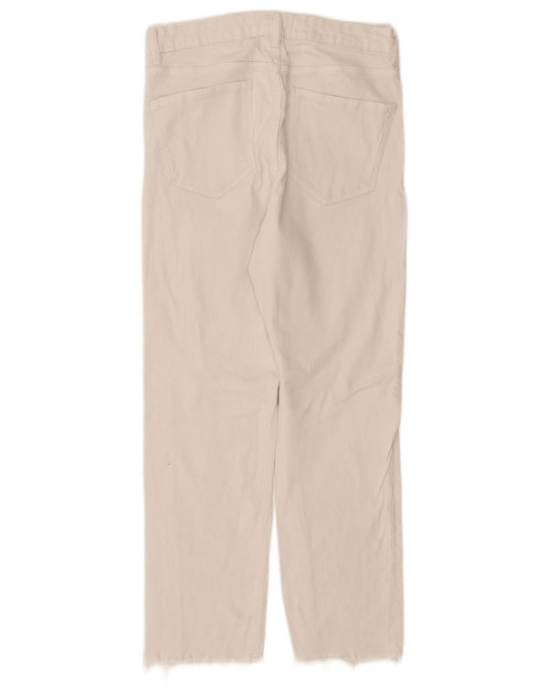 Damskie proste dżinsy Zara EU 40 Medium W30 L27 Białe