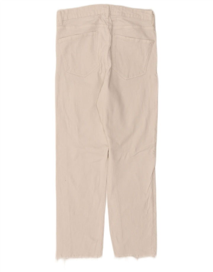 Damskie proste dżinsy Zara EU 40 Medium W30 L27 Białe