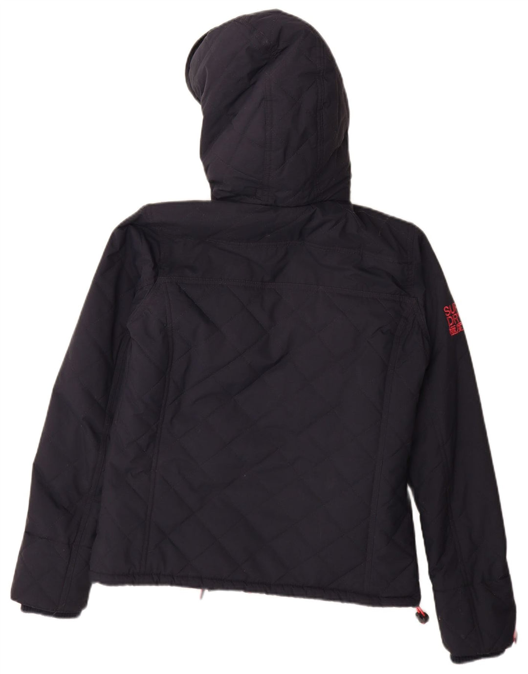 Damska kurtka wiatrówka Superdry Sherpa z kapturem UK 14, średni granat