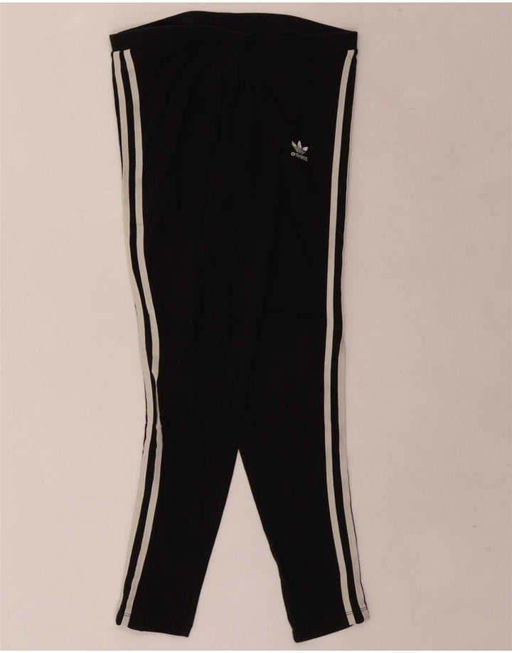 Legginsy damskie Adidas UK 14, średnie, czarne, bawełniane