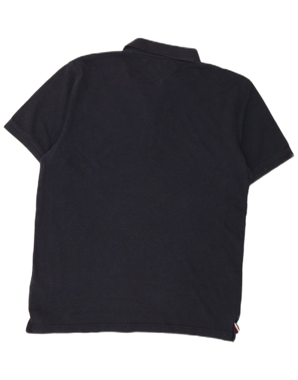 Męska koszulka polo slim fit TOMMY HILFIGER 2XL, granatowa, bawełniana
