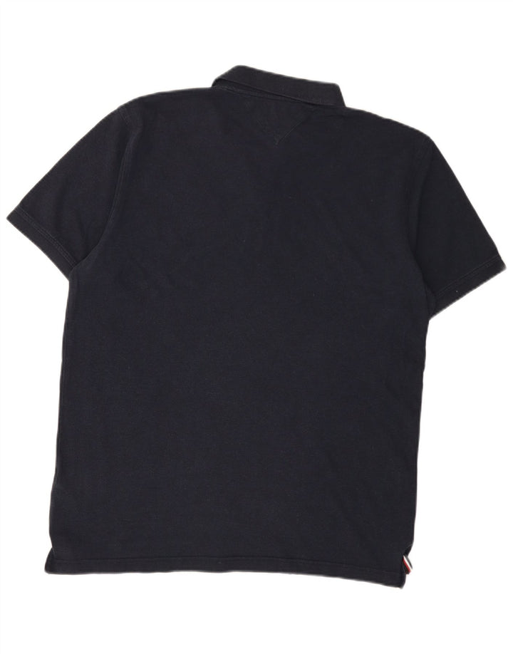 Męska koszulka polo slim fit TOMMY HILFIGER 2XL, granatowa, bawełniana