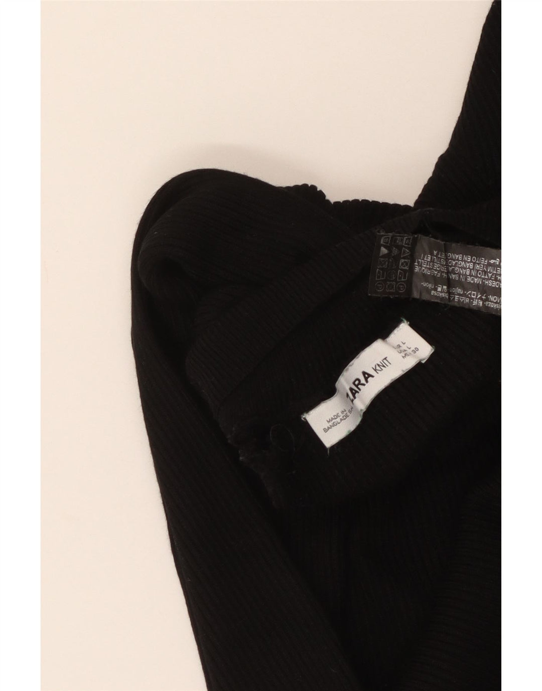 Damski sweter zapinany na guziki Zara UK 14, duża czarna wiskoza