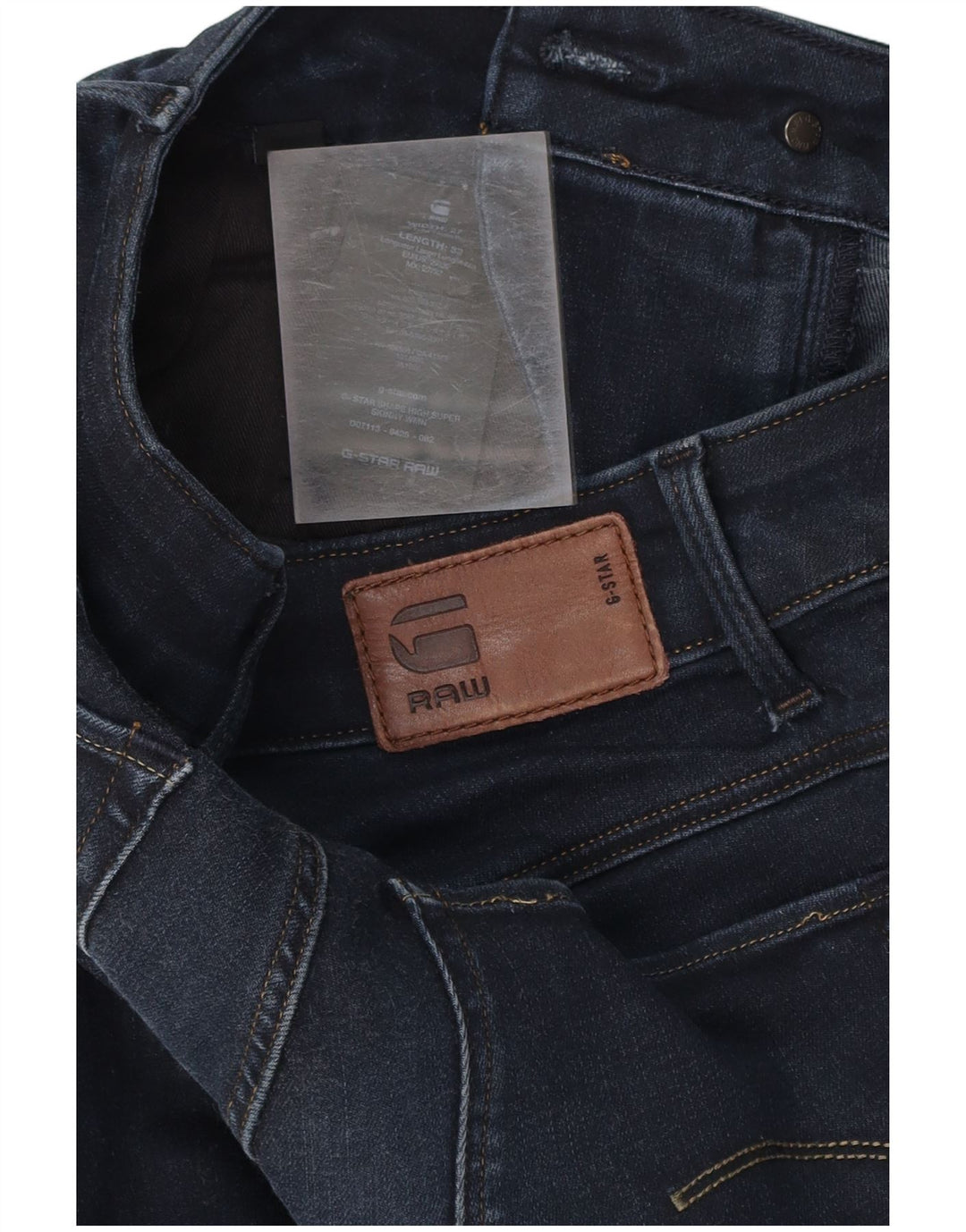 Damskie super obcisłe dżinsy G-STAR W27 L32 Granatowa bawełna