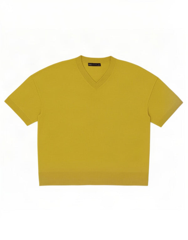 Marks & Spencer Damski sweter z dekoltem w kształcie litery V, UK 12, średni zielony