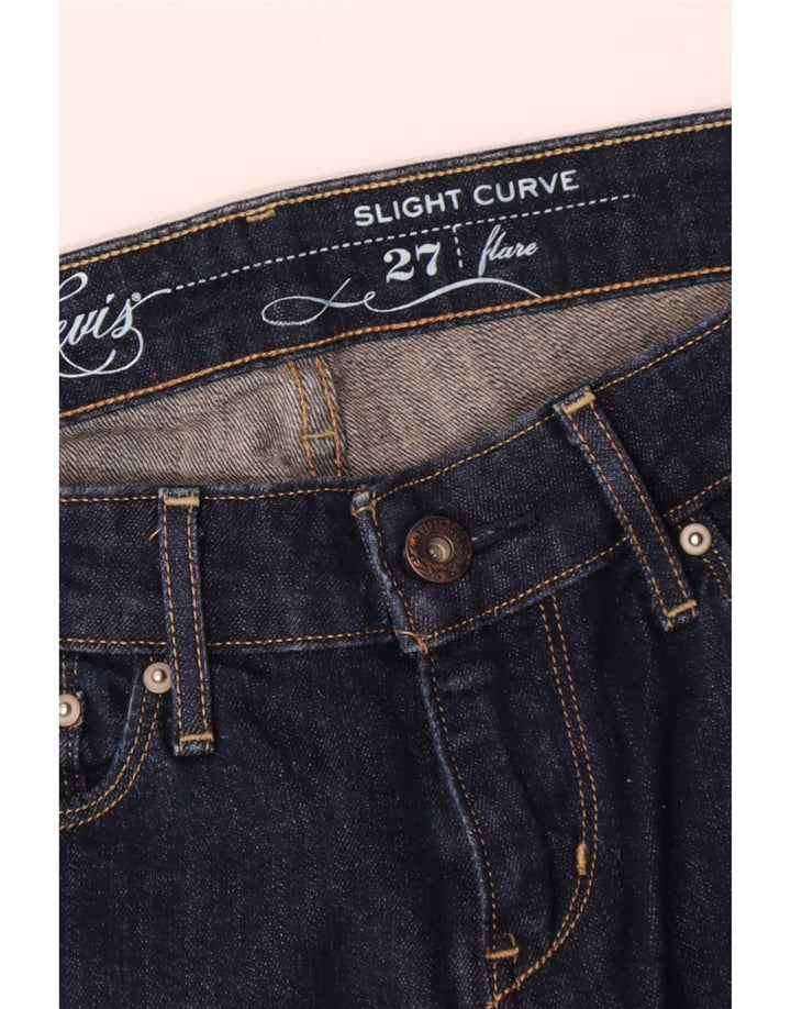 Damskie jeansy Levi's Slight Curve Flared W27 L32 Granatowa bawełna
