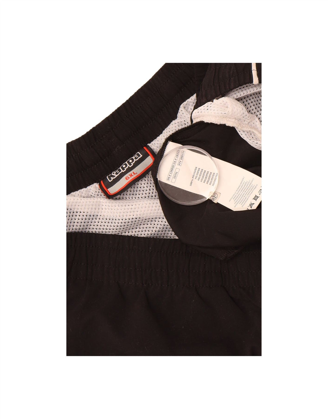 KAPPA Mens Sport Shorts 6XL Black Polyester