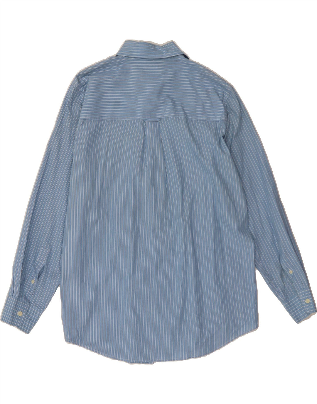 CHAPS Mens Shirt Medium Blue Striped Cotton Vintage Chaps and Second-Hand Chaps from Messina Hembry 