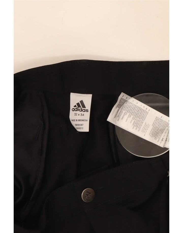 Adidas Męskie spodnie Chino Slim W32 L34 Czarny poliester