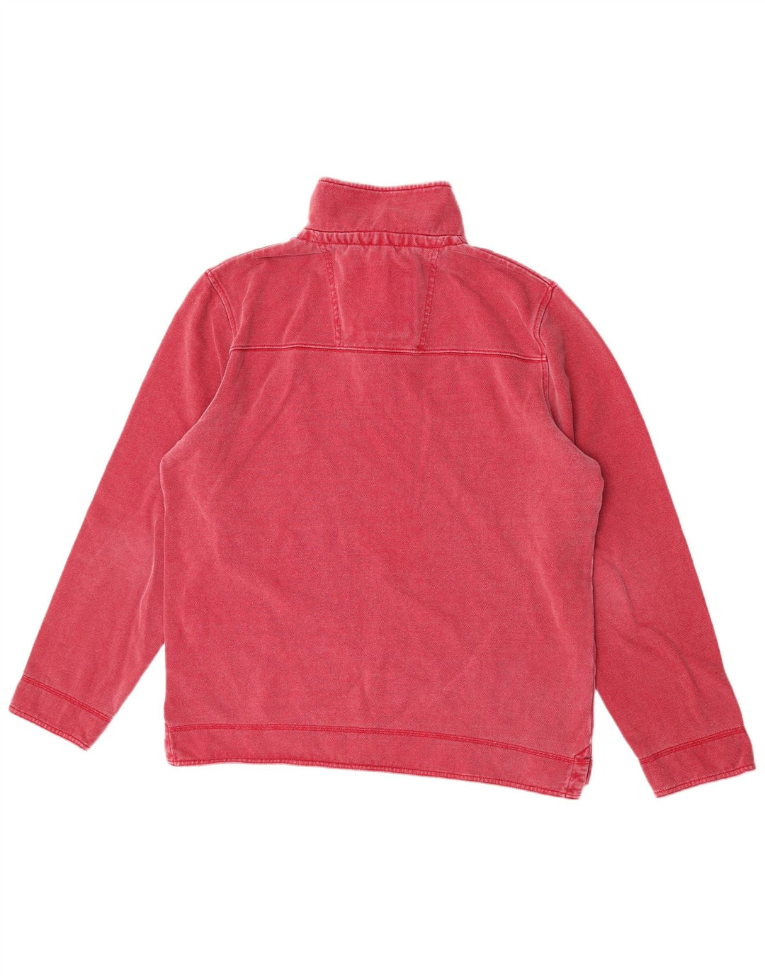 Crew Clothing Męska bluza z zamkiem błyskawicznym, średnio czerwona, bawełniana