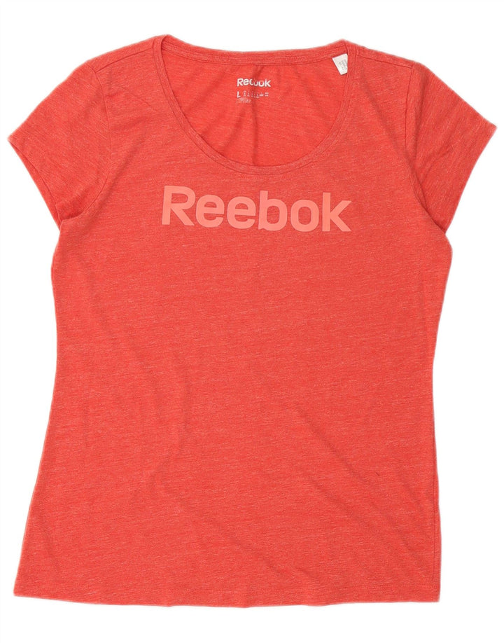Damska koszulka z grafiką Reebok Top UK 14, duża czerwona