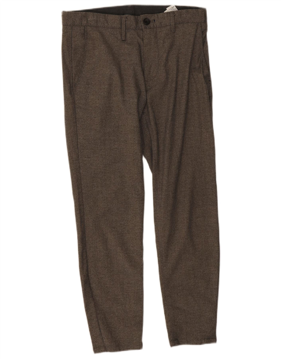 Męskie spodnie chino Zara Crop EU 38 Small W30 L25 Szary poliester