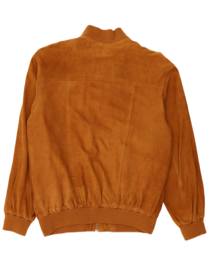 Conbipel Męska zamszowa kurtka bomber IT 54 XL Brązowa skóra