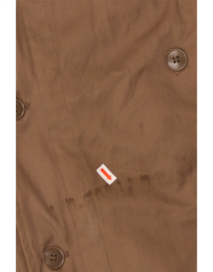 Męska kurtka Sherpa Parka z kapturem VINTAGE UK 42 XL Brązowa bawełna