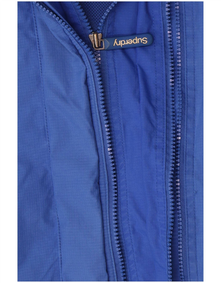 Męska kurtka przeciwdeszczowa Superdry UK 44 2XL Niebieski nylon