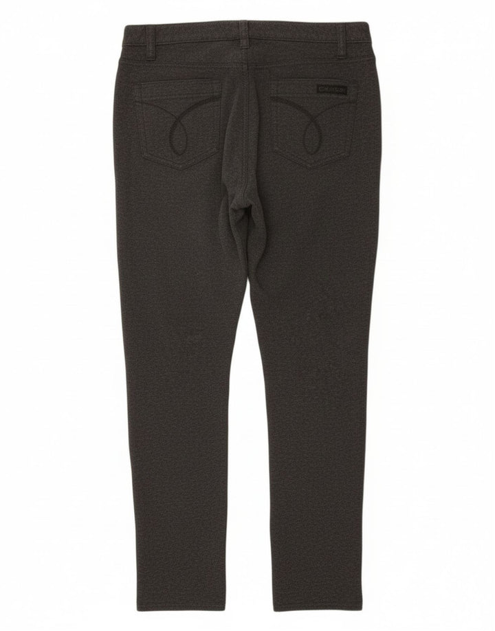 Damskie spodnie jeggingowe Calvin Klein US 8 Medium W30 L28 Szara bawełna