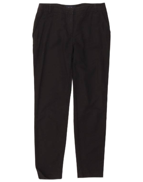 Luisa Spagnoli Damskie spodnie typu slim chino IT 42 Medium W30 L29 Czarna bawełna