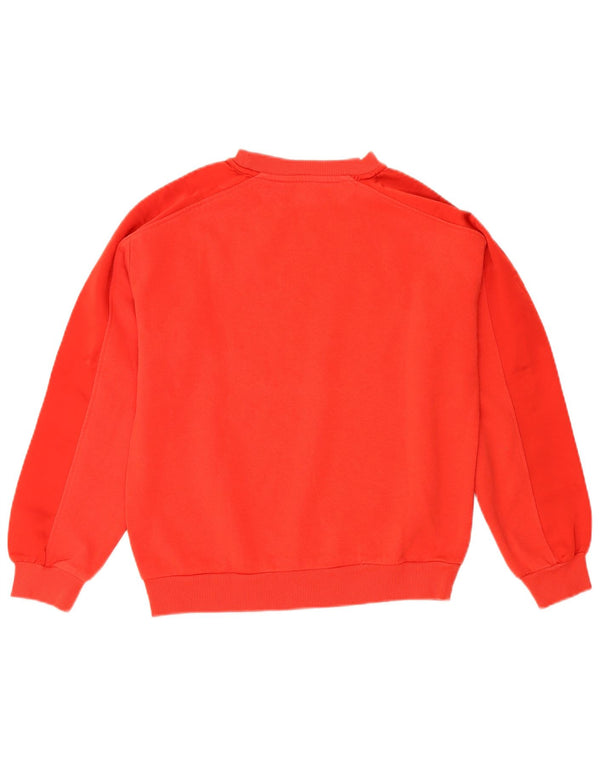 Marks & Spencer Womens Sweatshirt Jumper UK 8 Small Orange Cotton
