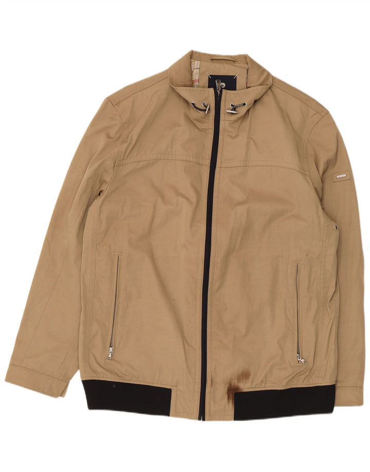 Męska kurtka bomberka Pierre Cardin IT 54 2XL beżowy poliester