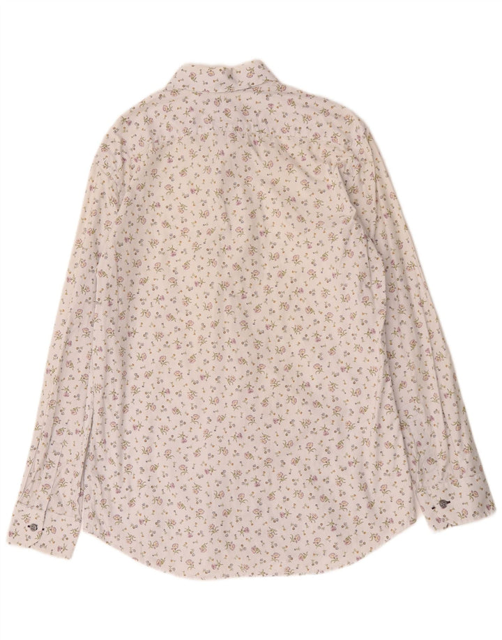 Koszula męska Paul Smith, rozmiar 43 17 XL, biała w kwiaty