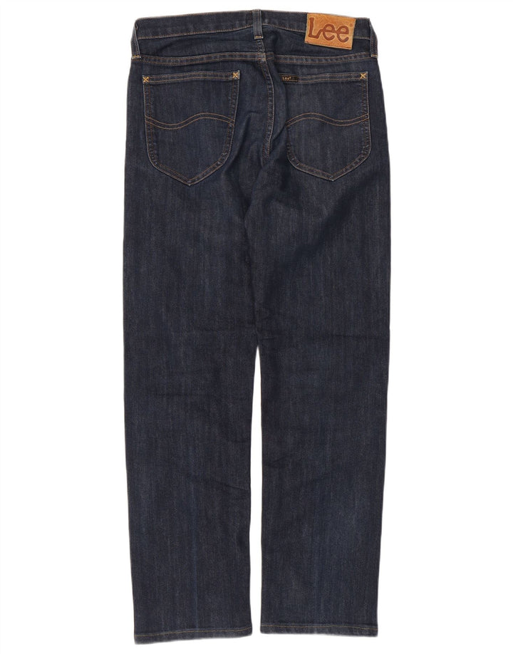 Damskie jeansy Lee Straight W30 L28 granatowe