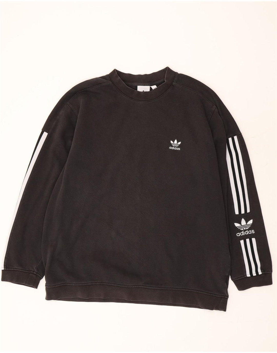 Adidas Męska bluza graficzna Jumper XL Czarna bawełniana