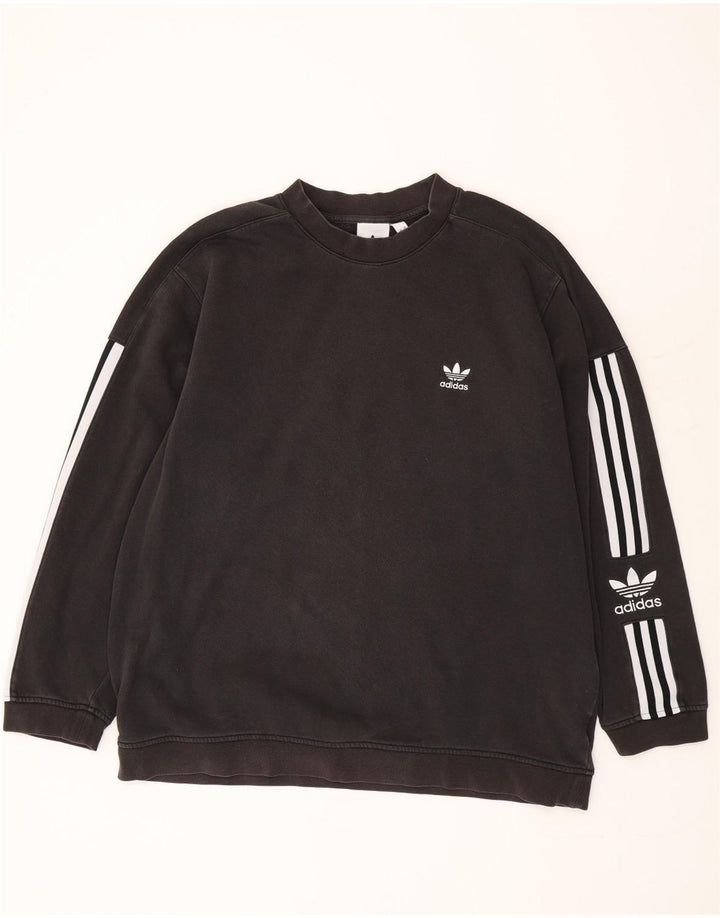 Adidas Męska bluza graficzna Jumper XL Czarna bawełniana