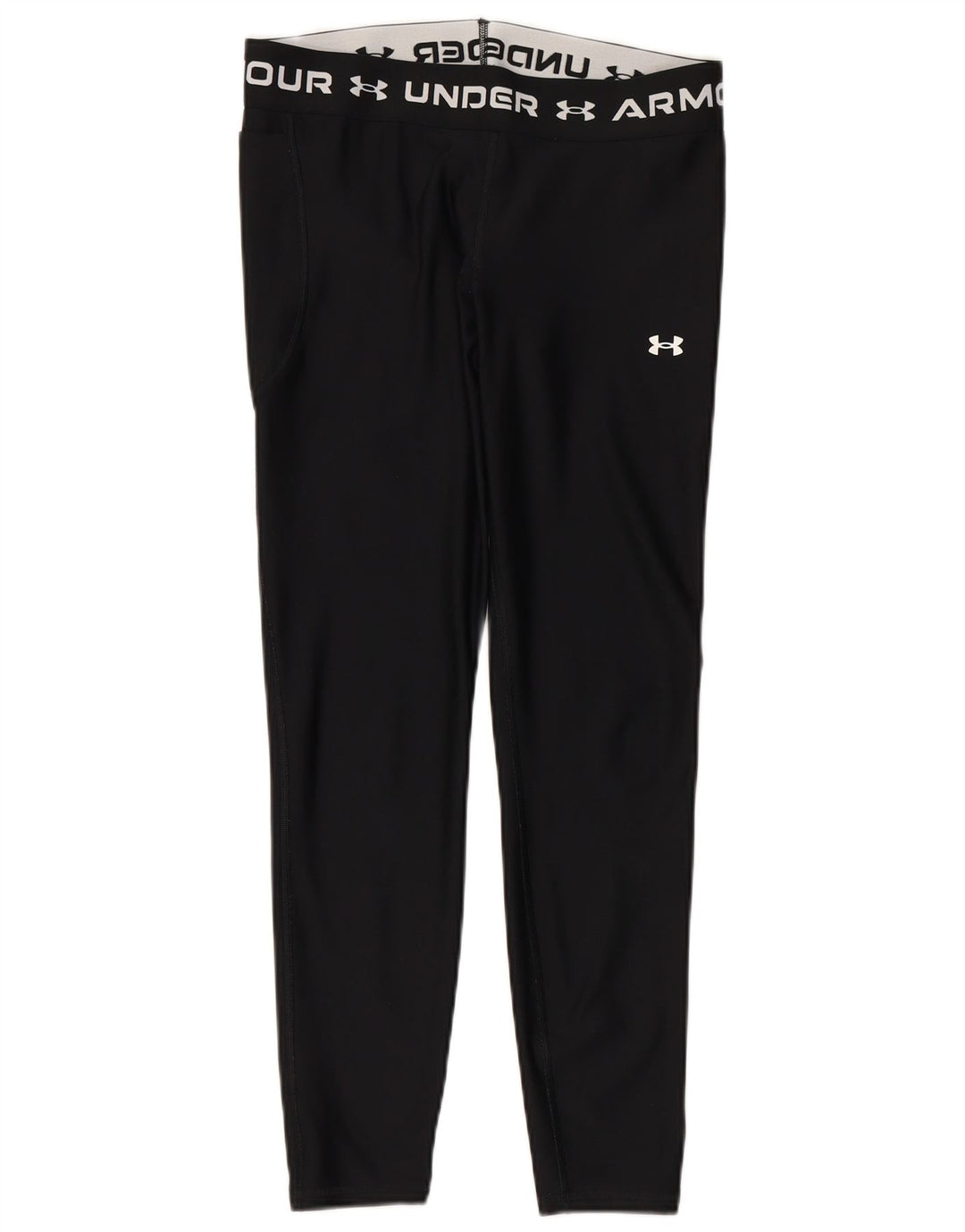 Damskie legginsy z grafiką UNDER ARMOUR UK 14, duże, czarne, poliestrowe