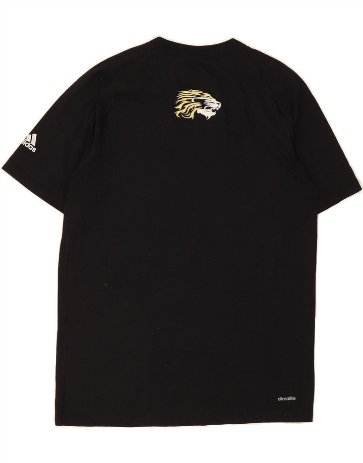 ADIDAS Mens Climalite Graphic T-Shirt Top Medium Black Cotton Vintage Adidas and Second-Hand Adidas from Messina Hembry 