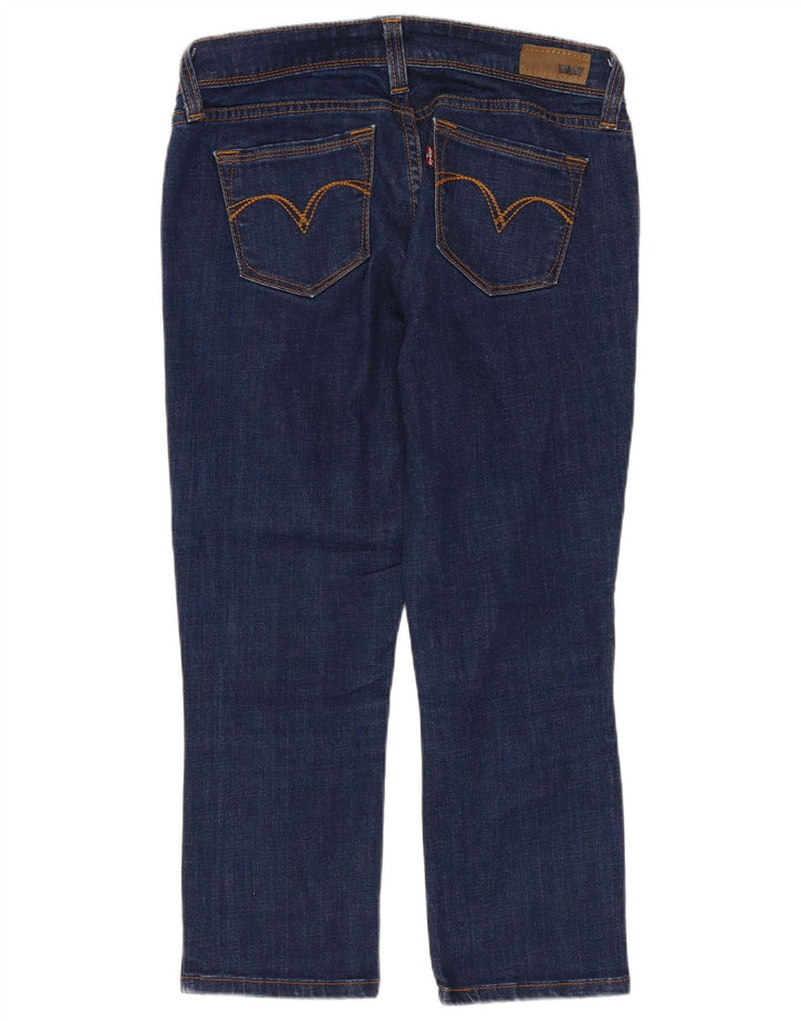Damskie jeansy Capri Levi's W26 L21 Granatowe bawełniane
