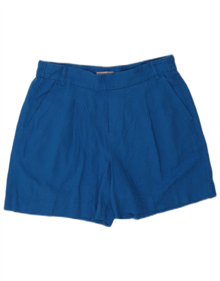 Damskie spodenki Chino MARKS & SPENCER UK 12 Medium W32 Niebieskie lniane
