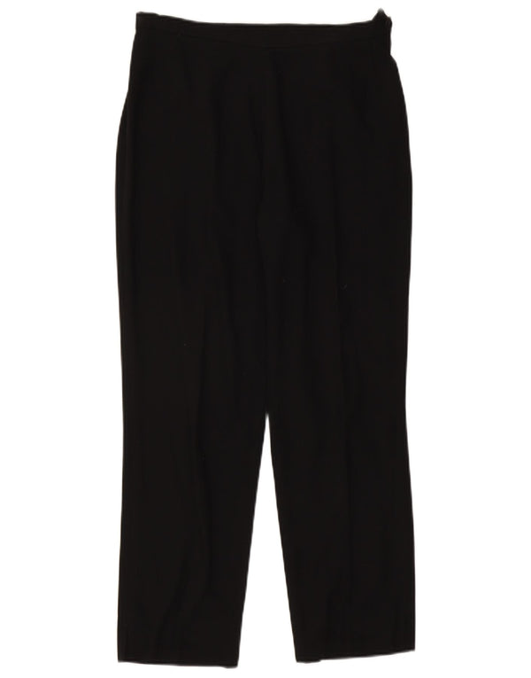 Marks & Spencer Damskie proste spodnie codzienne UK 12 Medium W30 L27 Czarne