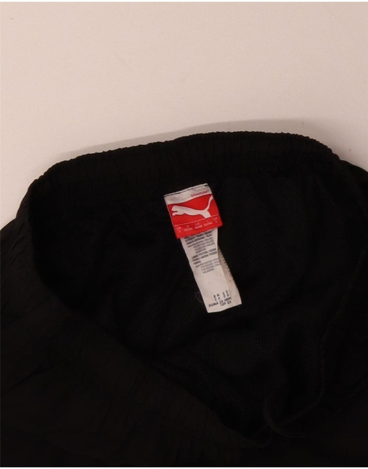 Męskie spodnie dresowe PUMA Capri z grafiką, duże, czarne, poliestrowe