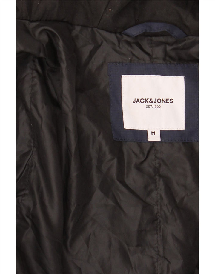 Męska kurtka wiatrówka z kapturem Jack & Jones UK 38, średni granat