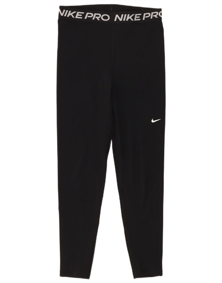 Damskie legginsy Nike UK 12, średni czarny poliester