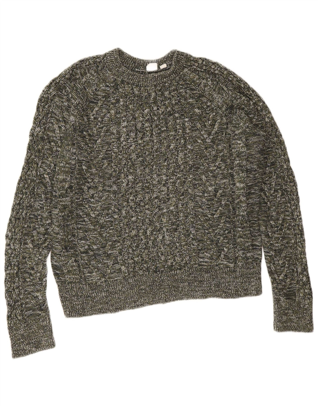Damski sweter oversize Gap z okrągłym dekoltem UK 16, duży, szary nakrapiany