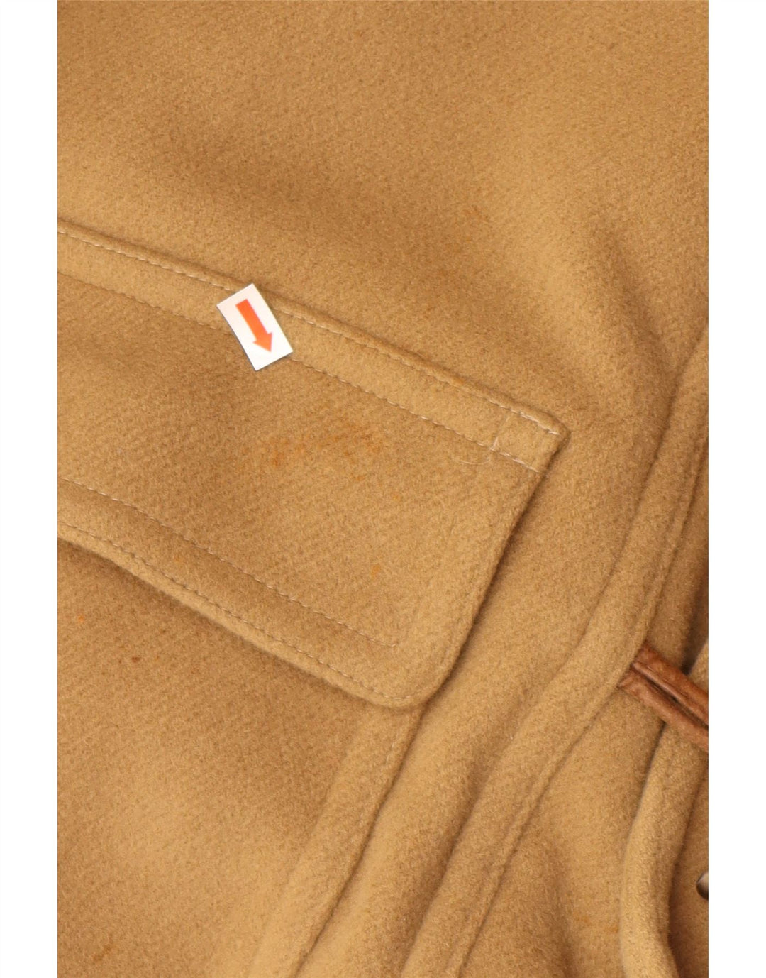 VINTAGE Męski budrysówka z kapturem IT 52 XL Beżowa wełna