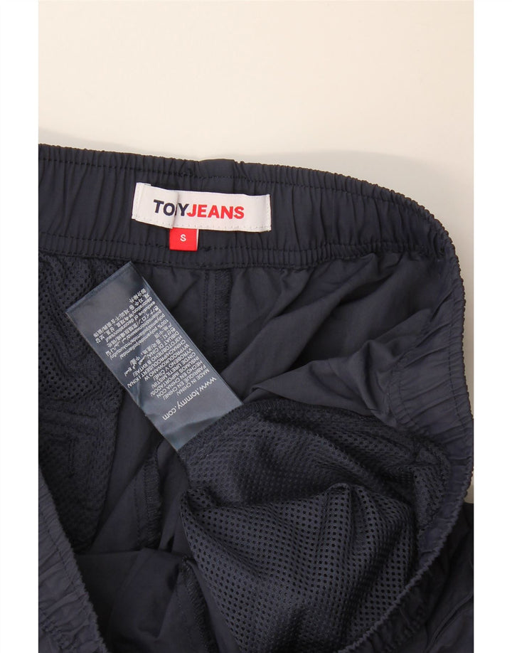 Męskie spodenki kąpielowe Tommy Hilfiger z grafiką, małe, granatowe, poliamidowe