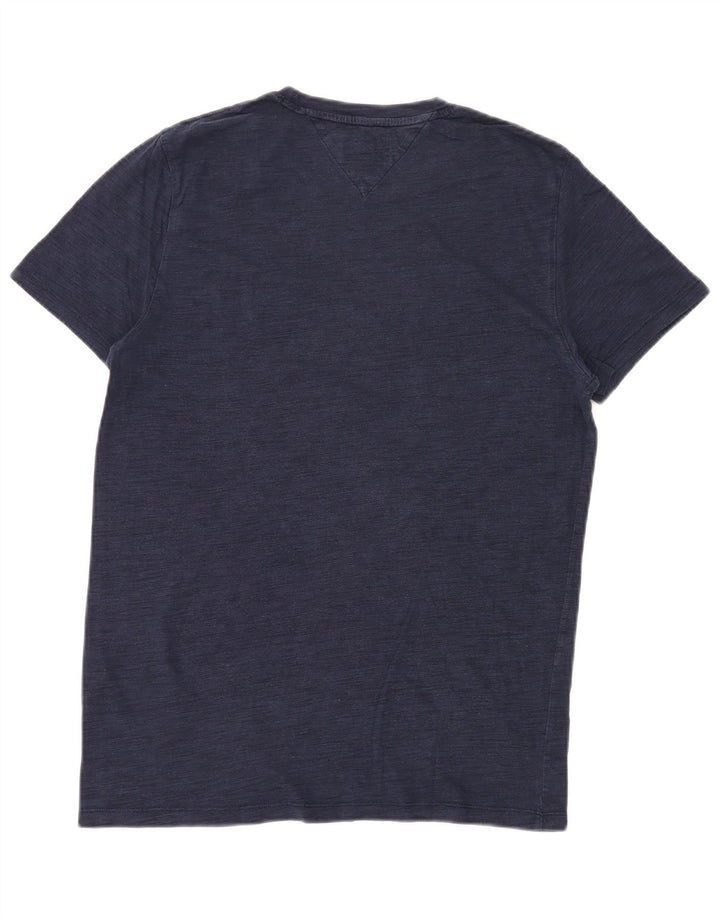 T-shirt męski TOMMY HILFIGER Top średni granatowy Lyocell