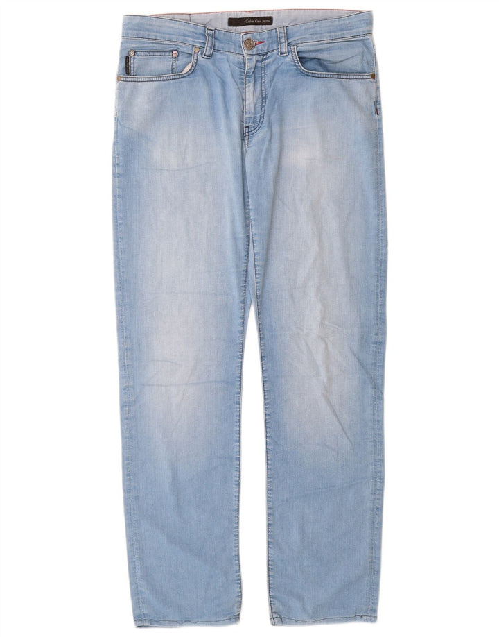 Damskie dżinsy Calvin Klein W34 L32 Niebieskie bawełniane
