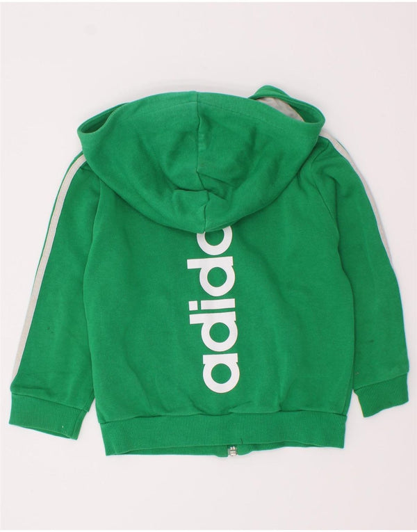 Adidas Baby Boys Graphic Zip Sweter Z Kapturem 18-24 Miesięcy Zielona Bawełna