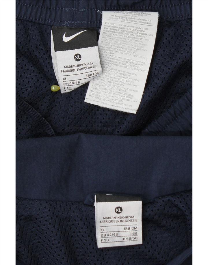 Pełny dres męski Nike UK 44/46 XL Granatowy poliester z blokami kolorów