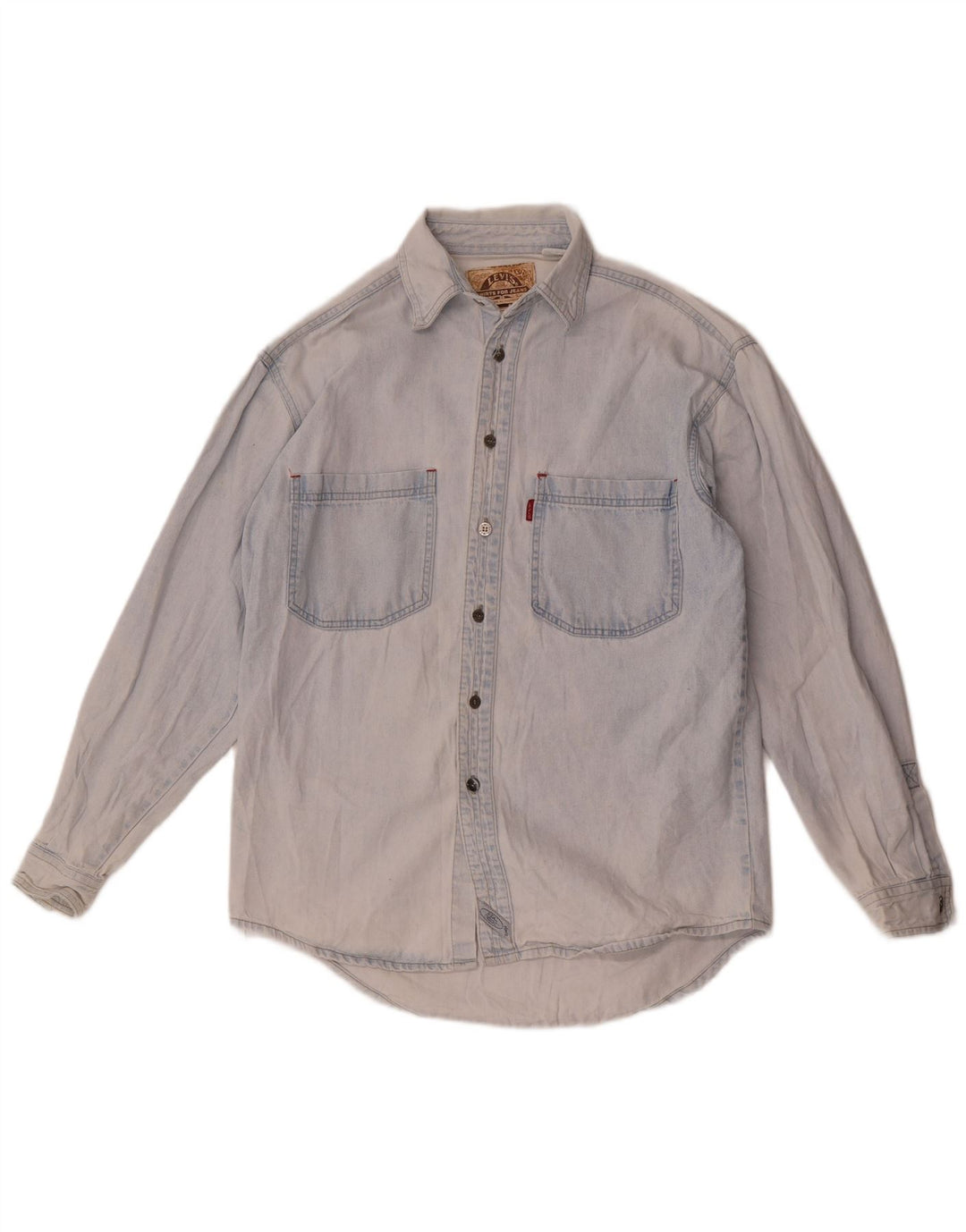 Męska koszula dżinsowa Levi's, mała, niebieska, bawełniana
