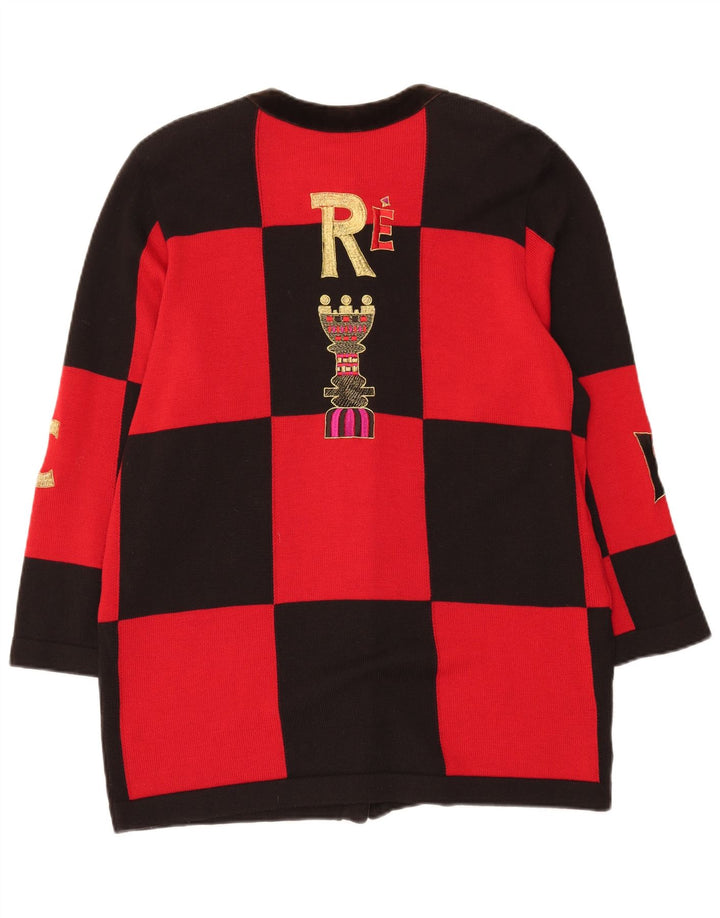 Womens Graphic Cardigan Sweater EU 44 XL