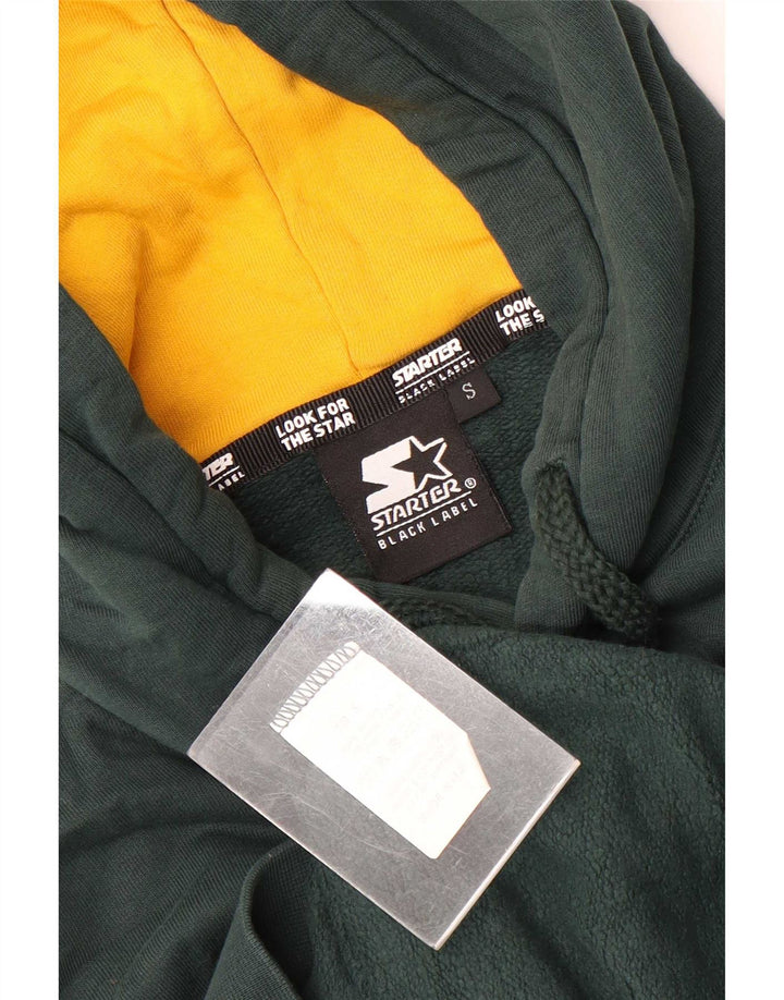 Starter Męski sweter z kapturem i grafiką, mały, zielony, bawełniany