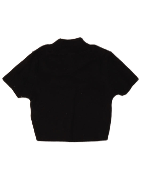 Damski sweter z krótkim rękawem i golfem ZARA UK 8 Small Black