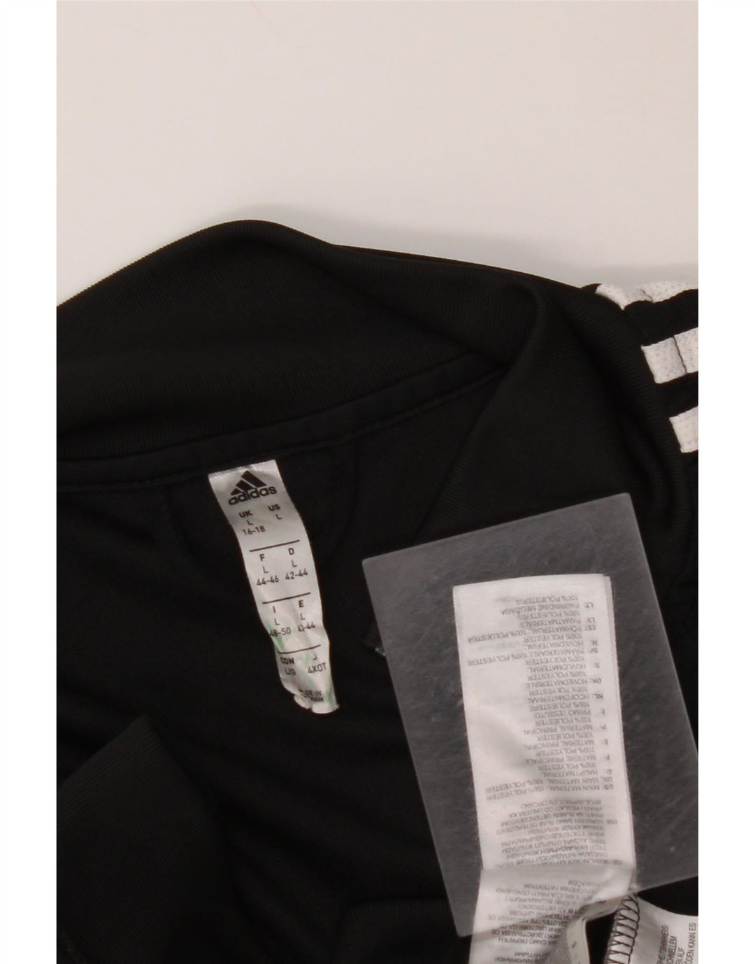 Damska kurtka dresowa ADIDAS Climalite UK 16/18, duża czarna