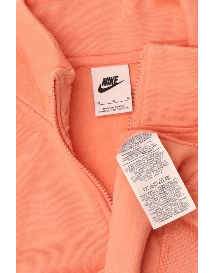 Męska bluza z zamkiem błyskawicznym Nike, średnia, pomarańczowa, bawełniana